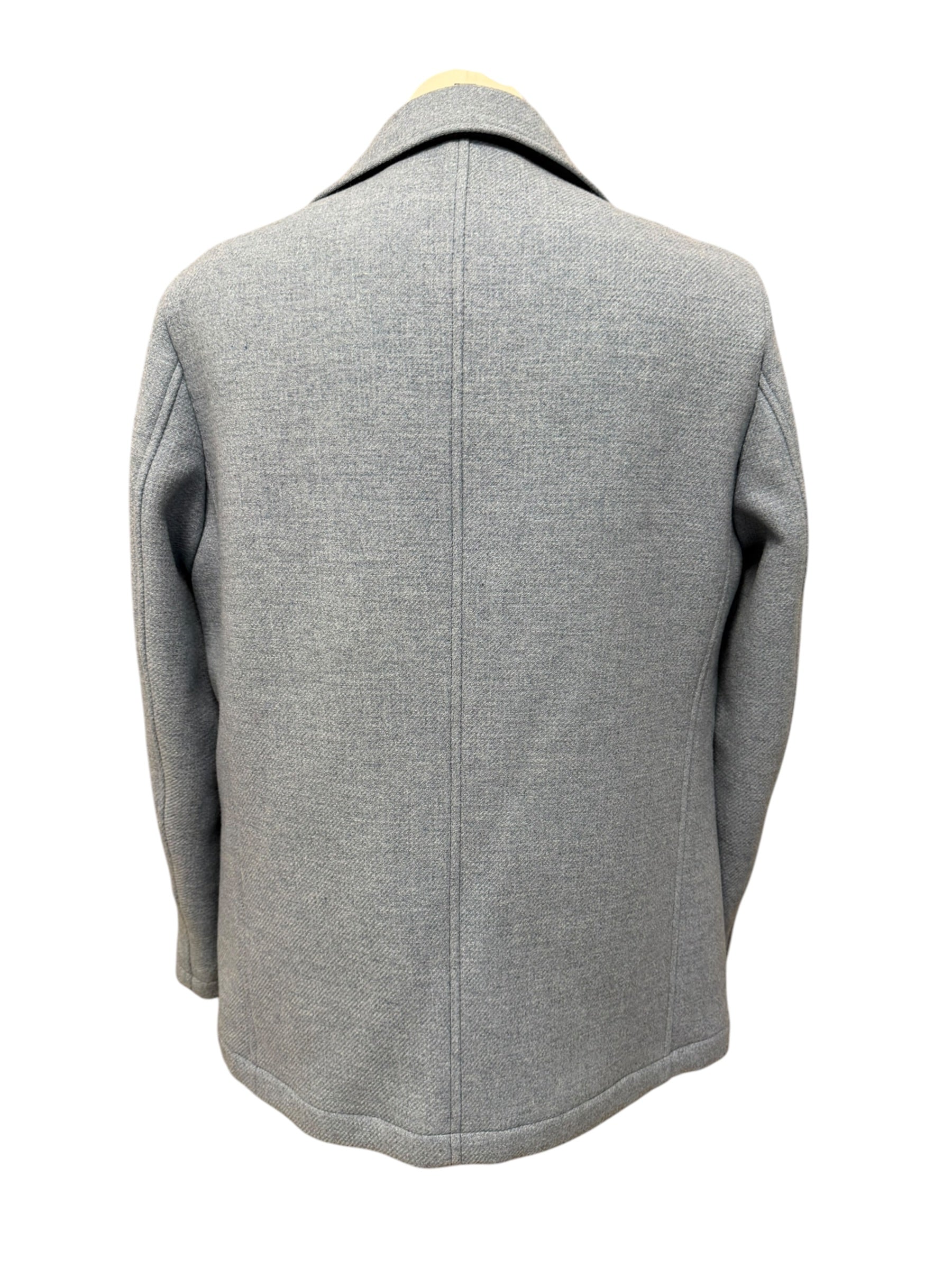 Caban Peacoat Uomo Camplin Rain Wool Island – Azzurro, immagine 10