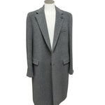 Cappotto Lardini in Lana e Cashmere Grigio Melange, immagine 9