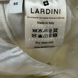 Lardini Trousers - Sartorial with Drawstring in Ecru Stretch Cotton