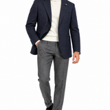 Giacca Uomo Lardini in Pura Lana Vergine Blu Microfantasia – CN528AE