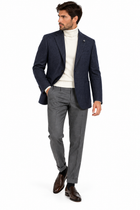 Giacca Uomo Lardini in Pura Lana Vergine Blu Microfantasia – CN528AE