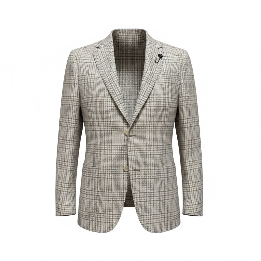 Lardini Sartoriale Jacket – Slub Linen and Cotton