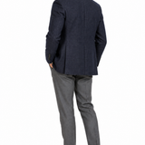 Giacca Uomo Lardini in Pura Lana Vergine Blu Microfantasia – CN528AE