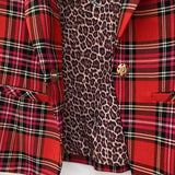 Blugirl Plaid Tartan Jacket