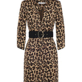 Leopard print mini dress