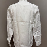 Fay – Camicia Uomo Bianca in 100% Lino a Maniche Lunghe