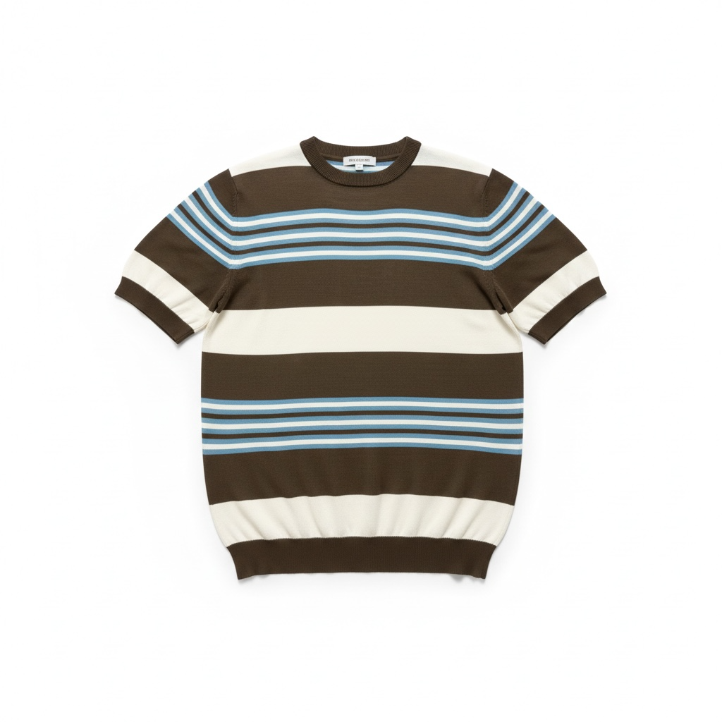 Manuel Ritz Striped Sweater – 100% Cotton