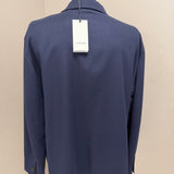 Lardini Cashmere and Wool Jacket/Shirt XL Navy Blue Beautiful