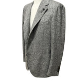 Lardini Pure Virgin Wool Jacket - Salt and Pepper Micro-Effect Texture