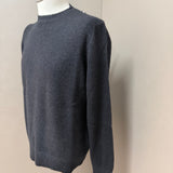 Maglione Uomo Lardini in Baby Alpaca e Lana – Grigio Antracite