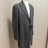 Barba Napoli Cappotto Spiegato in Pura Lana Spcontento Grigio e Blu