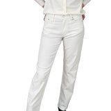 Calvin Klein Women's Jeans – White Straight Fit