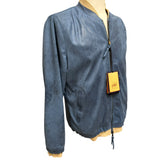 Bomber BOB in Suede-Effect Fabric – Aviator Blue