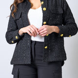 Black tweed overshirt