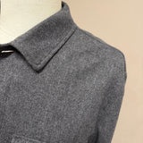 Lardini Overshirt in Lana Vergine e Kashmir Grigio Melange