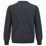 Maglione Uomo Lardini in Baby Alpaca e Lana – Grigio Antracite