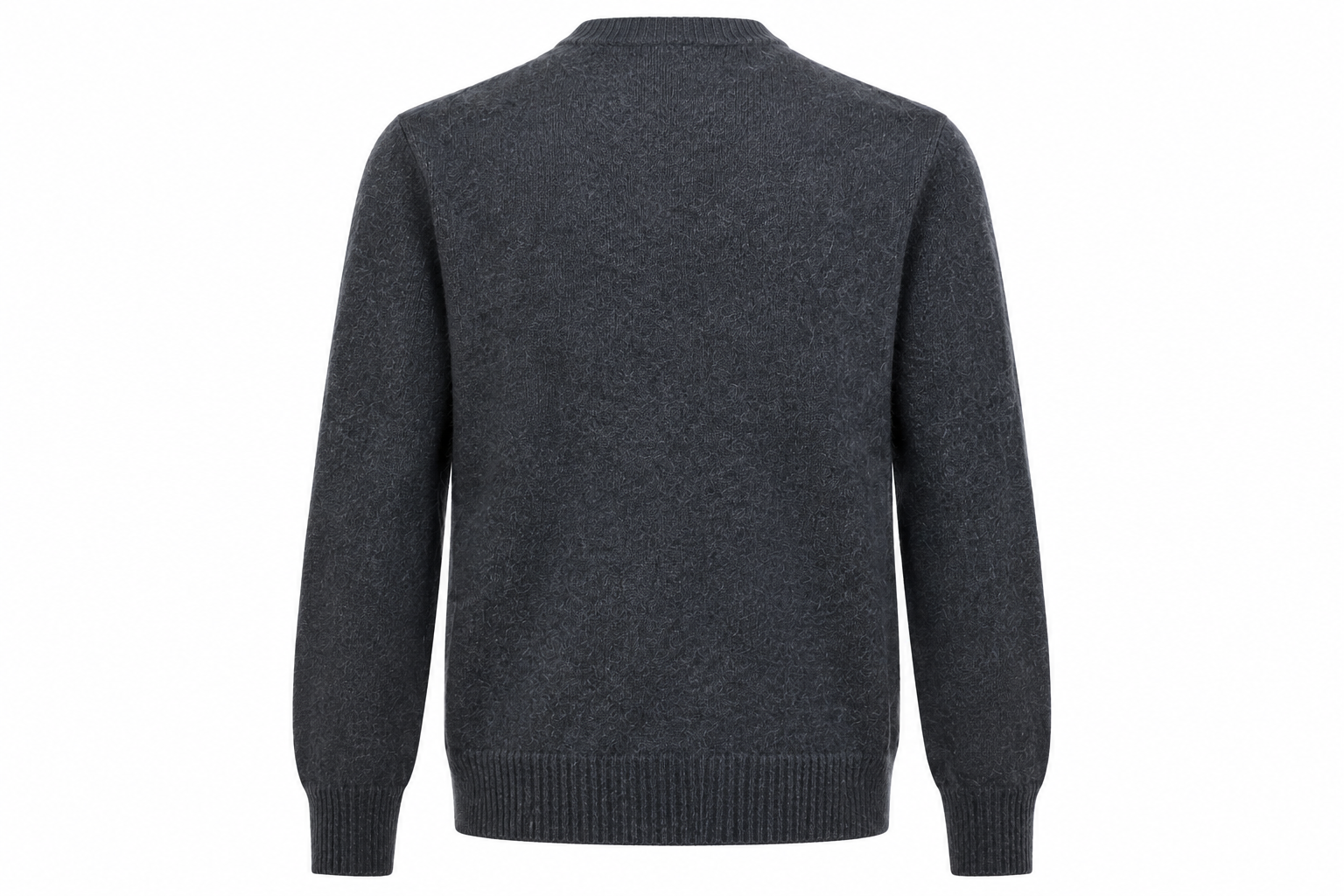 Maglione Uomo Lardini in Baby Alpaca e Lana – Grigio Antracite