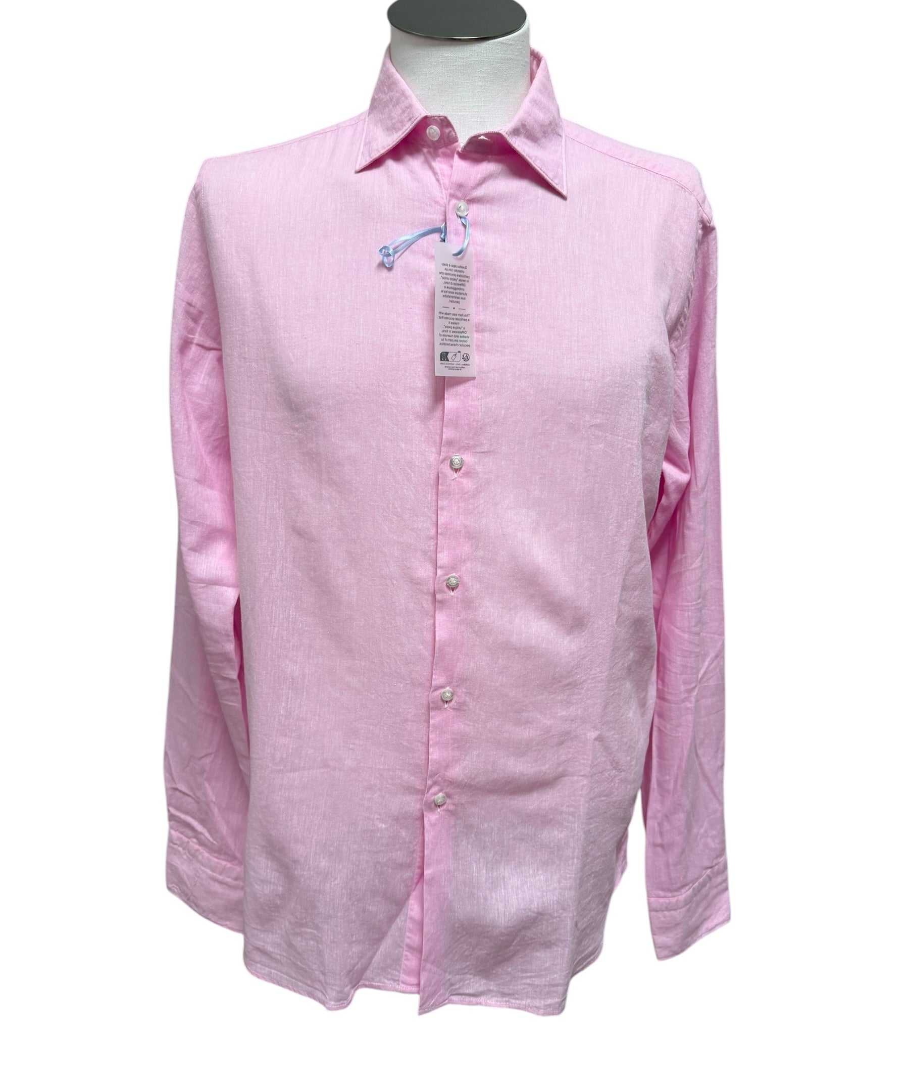 Manuel Ritz Pink Linen Shirt