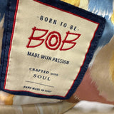 Bomber BOB in Suede-Effect Fabric – Aviator Blue