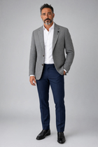 Giacca Lardini Monopetto in Misto Lana e Cashmere Grigio Mélange