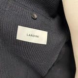 Giacca Monopetto Lardini in Lana, Seta e Lino - Blu Navy