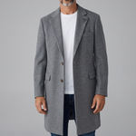 Cappotto Lardini in Lana e Cashmere Grigio Melange