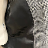Lardini – Giacca Monopetto Hanse in Lana Vergine e Kashmir a Quadri – Grigio/Nero