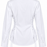 Camicia Bianca Have One con Lacci Corsetto