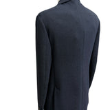 Giacca Monopetto Lardini in Lana, Seta e Lino - Blu Navy