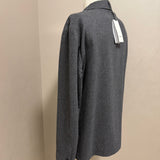 Lardini Overshirt in Lana Vergine e Kashmir Grigio Melange