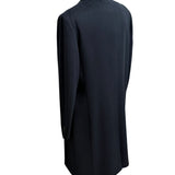 Lardini Double-Breasted Wool Coat - Midnight Blue