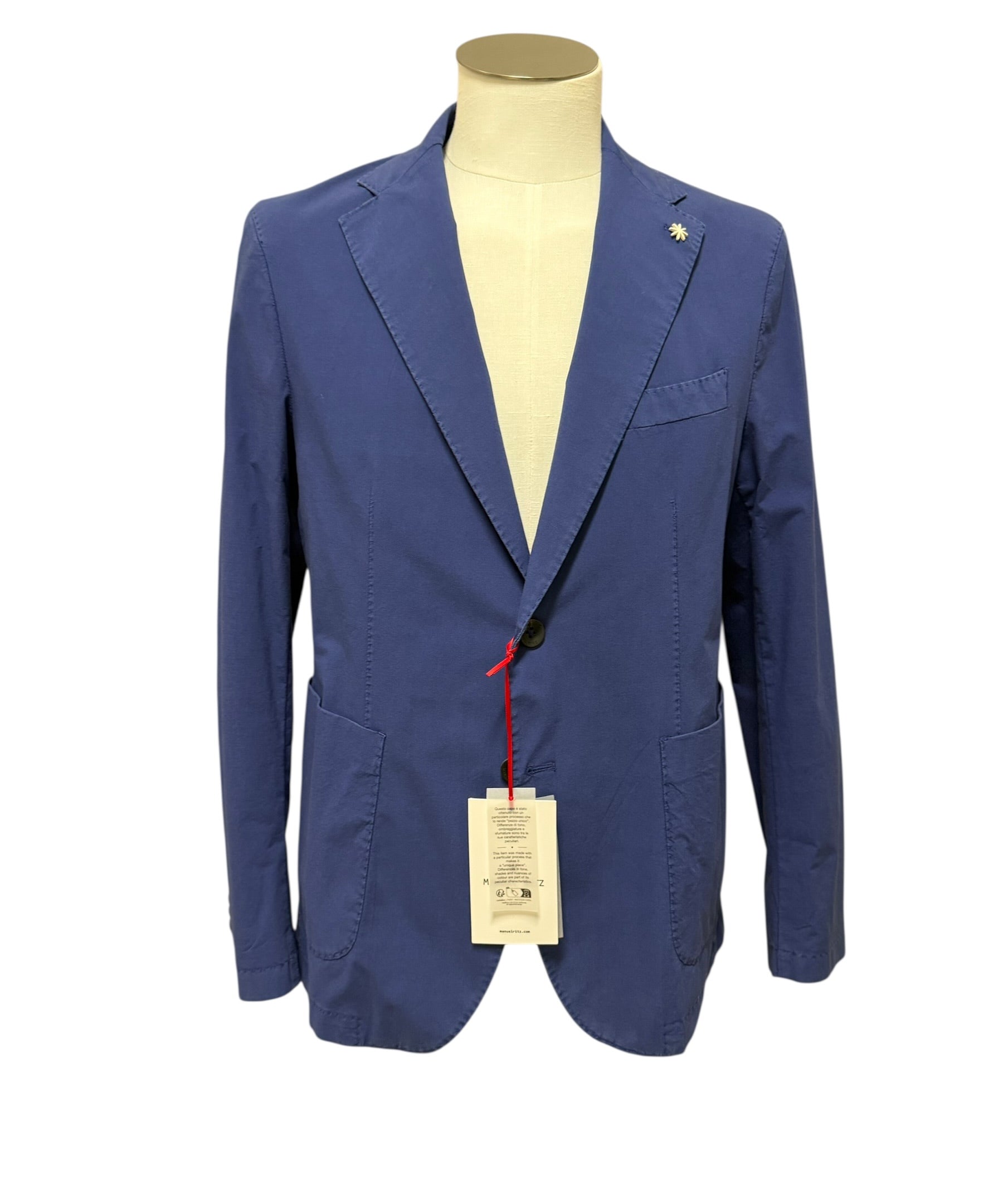 Manuel Ritz Jacket – Air Force Blue Stretch Cotton