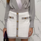 Elisabetta Franchi Knitted Mini Skirt