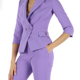 Elisabetta Franchi straight-leg trousers in stretch crêpe