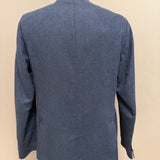 Black Diamond Couture Double-Breasted Jacket – Blue Herringbone