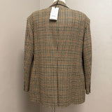 Lardini – Blazer Uomo Pied de Poule in Lana Vergine e Cashmere | Beige, Nero e Bordeaux