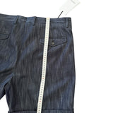 Bermuda Lardini in Denim di Cotone - Taglia 50 - Blu Medio Lavato