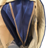 Abito Luigi Bianchi Mantova in Fresco Lana Blu a Righe taglia L