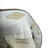 Briglia 1949 – Pantalone Sartoriale "Easy" con Pinces in Misto Lana – Marrone Malva/Tortora