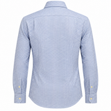 Camicia Uomo 920 Italian Style Trend in Puro Cotone – Microquadri Azzurri e Bianchi