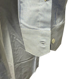 Camicia Uomo Stretch Azzurra a Fantasia Micro Print – Four Fashioned Friends | Made in Italy collo 42