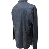 Camicia Western Xacus in Denim Scuro – Taglia XL collo misura 42