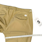 Pantaloni Department Five - Chinos Crop "Prince" in Cotone Beige Taglia 52