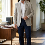 Lardini Sartoriale Jacket – Slub Linen and Cotton