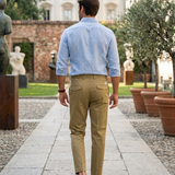 Pantaloni Department Five - Chinos Crop "Prince" in Cotone Beige Taglia 52