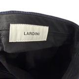 Lardini Trousers – Navy Micro-Pattern