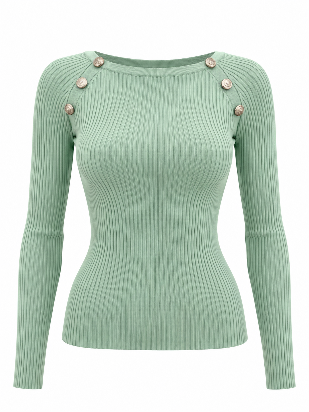 Maglia Vicolo a Costine con Bottoni, immagine 7