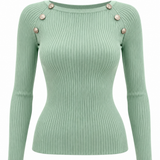 Maglia Vicolo a Costine con Bottoni, immagine 7