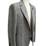 Lardini Pure Virgin Wool Jacket - Salt and Pepper Micro-Effect Texture