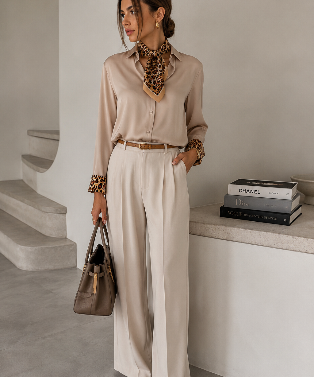 Roberto Cavalli shirt with scarf